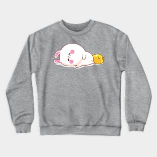 Sleeping Cute Bunny Crewneck Sweatshirt